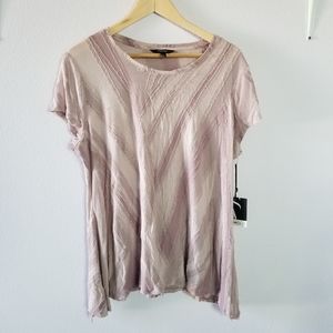 Simply Vera Wang Elderberry Textured Tee